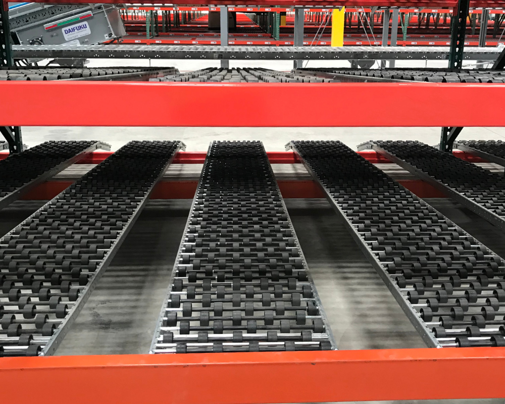 Carton Flow Racks in action