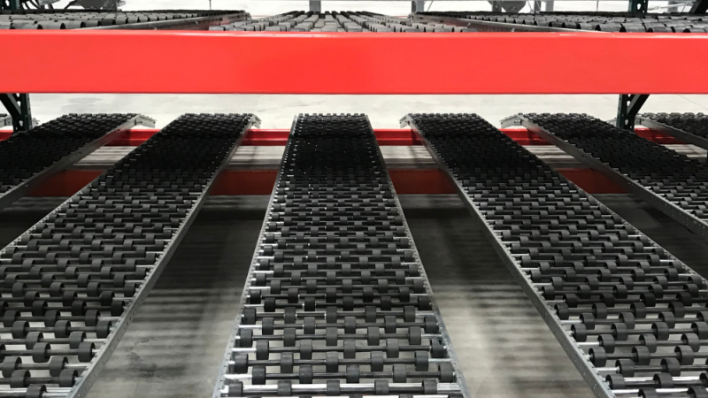 Carton Flow Racks in action