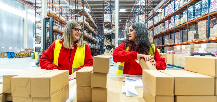 Woman discussing OTIF in logistics