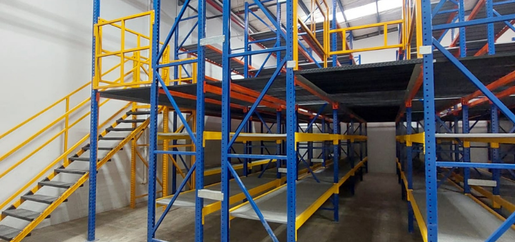 Mezzanine rack system