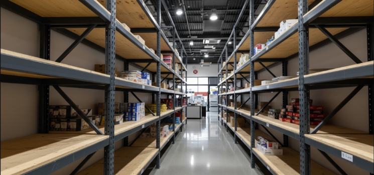 retail shelving systems in stores