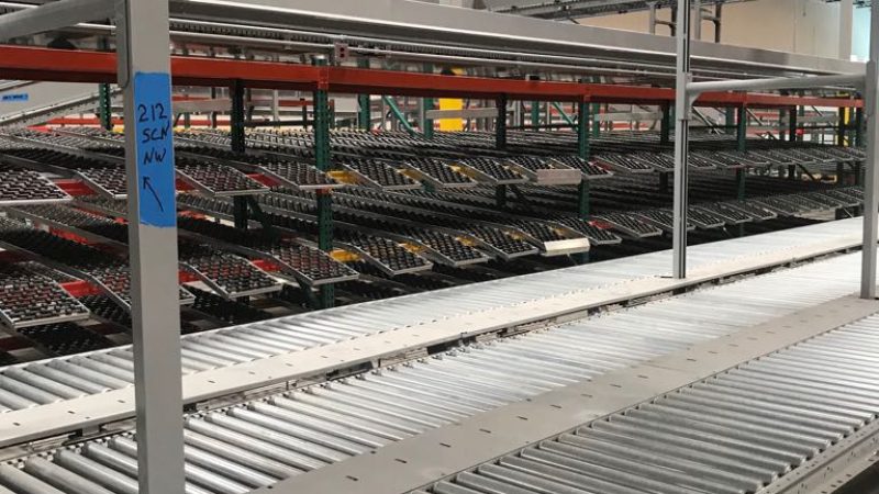 Gravity Conveyor integration with carton flow system
